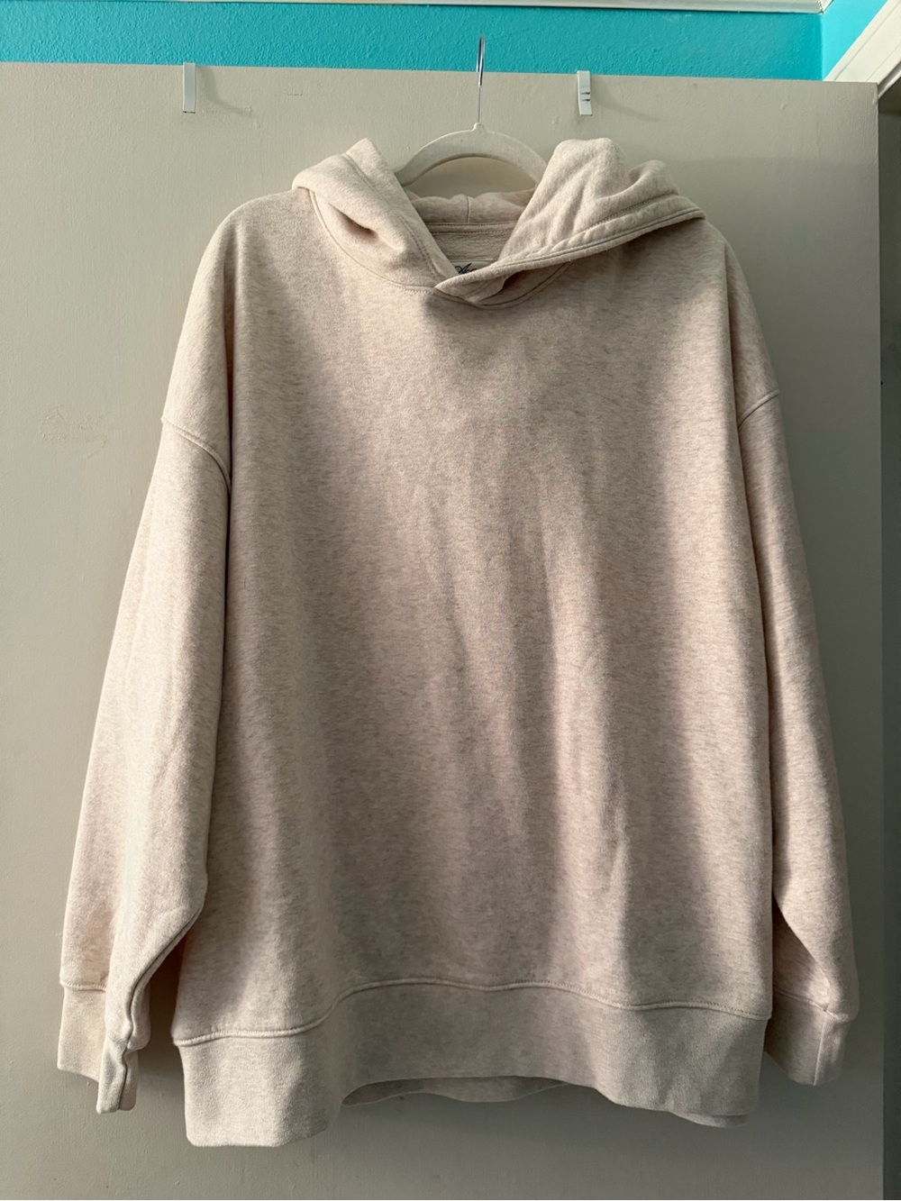 American Eagle Outfitters Women Crewneck Hoodie in Cream